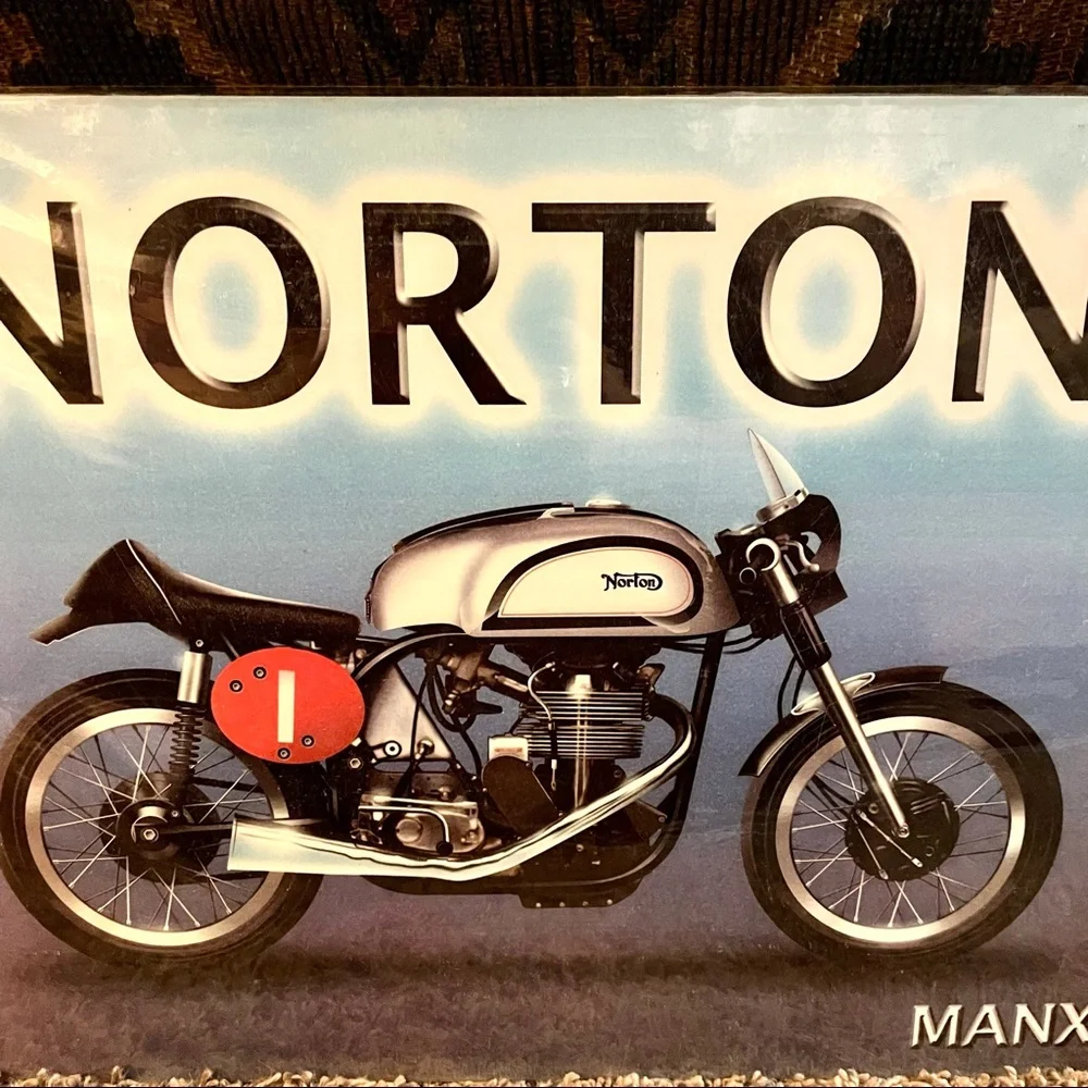 NEW Norton Manx Motorcycle Metal Sign